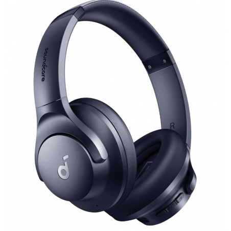 Casque bluetooth bleu marine